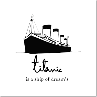 Titanic Ship art Posters and Art